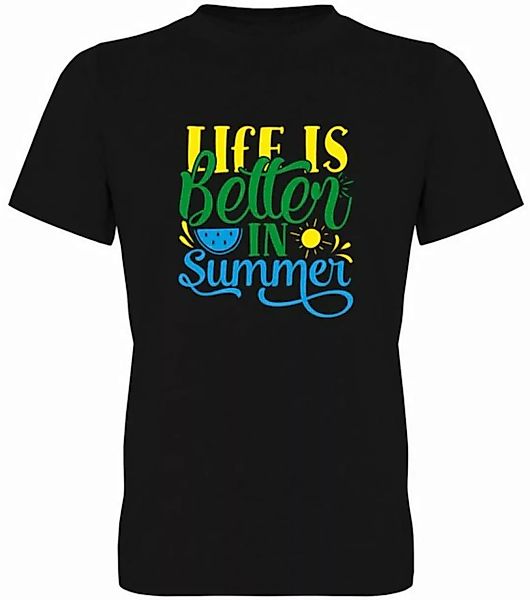 G-graphics T-Shirt Life is better in Summer Herren T-Shirt, mit trendigem F günstig online kaufen