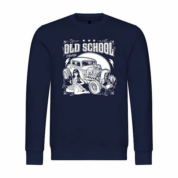 deinshirt Rundhalspullover Herren Pullover Old School lifestyle Mit Print M günstig online kaufen