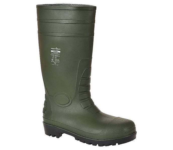 Portwest FW95 - Total-Sicherheitsgummistiefel S5, schwarz, grün, weiß Gummi günstig online kaufen