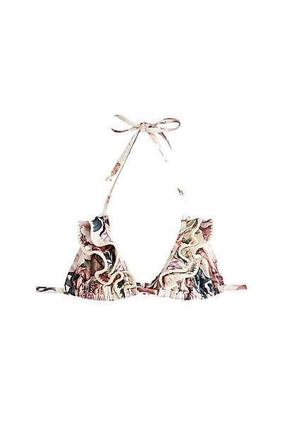 Next Triangel-Bikini-Top Triangel-Bikinioberteil mit Rüsche in Häkeloptik ( günstig online kaufen