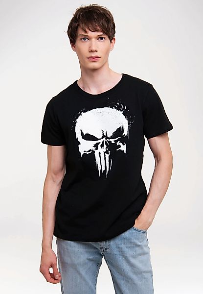 LOGOSHIRT T-Shirt "Marvel - Punisher TV Skull" mit lizenziertem Print günstig online kaufen