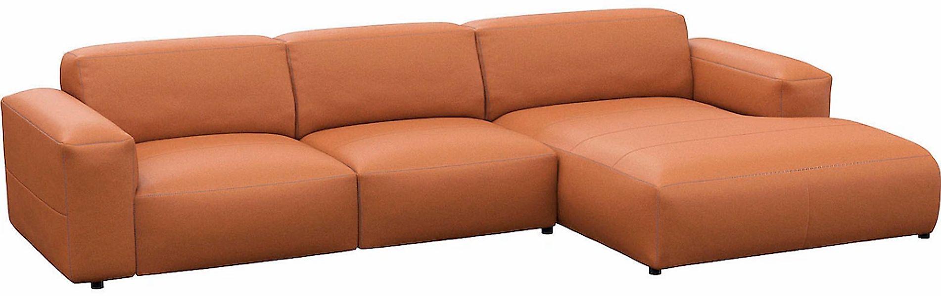 FLEXLUX Ecksofa "Lucera bequem und komfortabel durch hochwertigen Sitzaufba günstig online kaufen