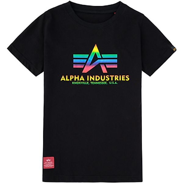 Alpha Industries  T-Shirts & Poloshirts Basic T-Shirt Big Logo Metal K - bl günstig online kaufen