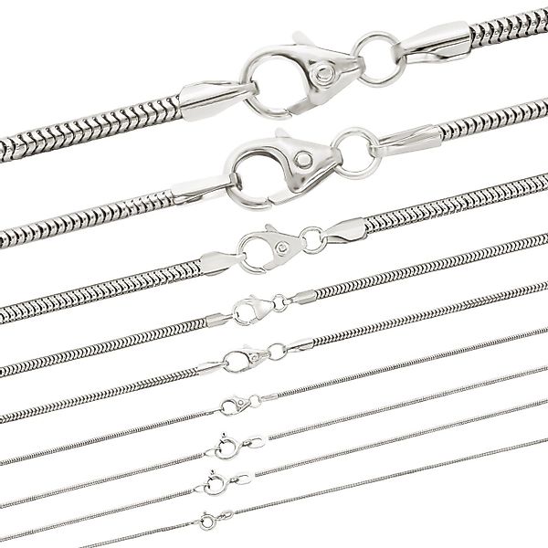 HOPLO Silberkette Silberkette Schlangenkette Länge 42cm günstig online kaufen