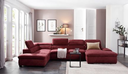 Home affaire Wohnlandschaft Alberto U-Form, mit günstig online kaufen