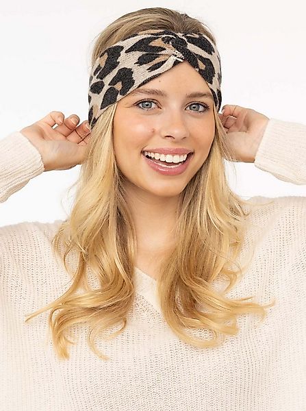 Zwillingsherz Stirnband "Leo" mit Leomuster und Knoten günstig online kaufen