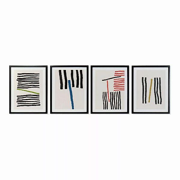 Bild Dkd Home Decor Lines Abstrakt Moderne (35 X 3 X 45 Cm) (4 Stück) günstig online kaufen