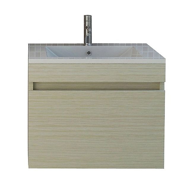 Jet-Line Waschtisch Innsbruck 59 cm in Holzoptik Oak Waschbecken und Unters günstig online kaufen