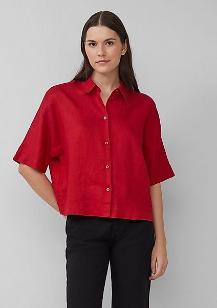 s.Oliver Kurzarmbluse Bluse Kurzarmbluse aus Leinen im Relaxed Fit günstig online kaufen