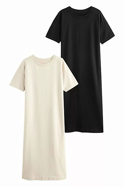 The Set Shirtkleid 2er-Pack The Set lange T-Shirt-Kleider (2-tlg) günstig online kaufen