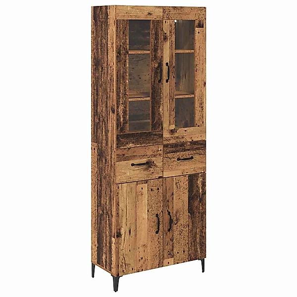 vidaXL Highboard Wandmontiert Altholz 69,5 x 34 x 180 cm Holzwerkstoff 3415 günstig online kaufen