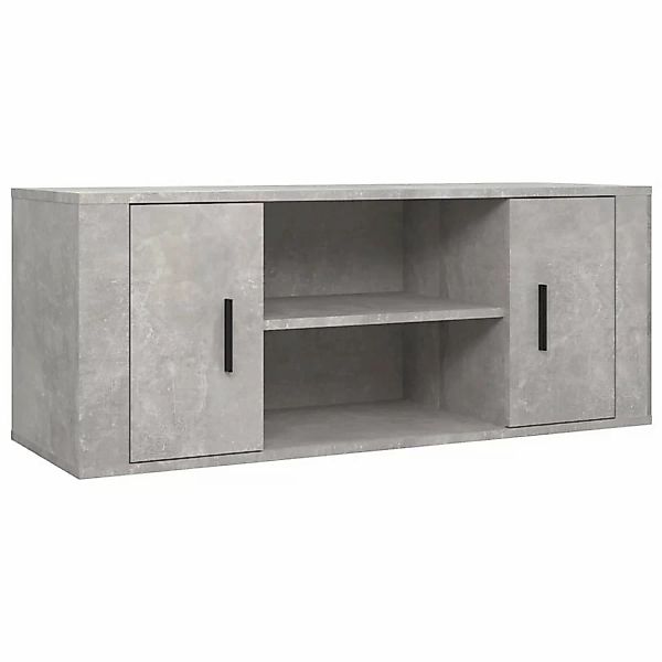 Vidaxl Tv-schrank Betongrau 100x35x40 Cm Holzwerkstoff günstig online kaufen