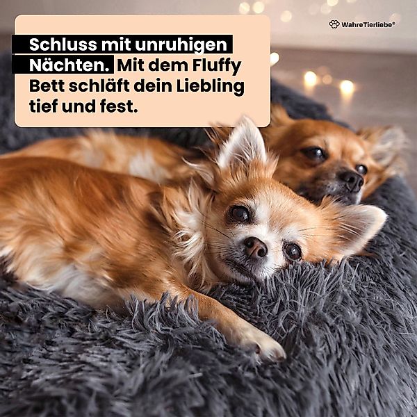 Wahre Tierliebe Tierbett - Flauschiges Hundebett günstig online kaufen