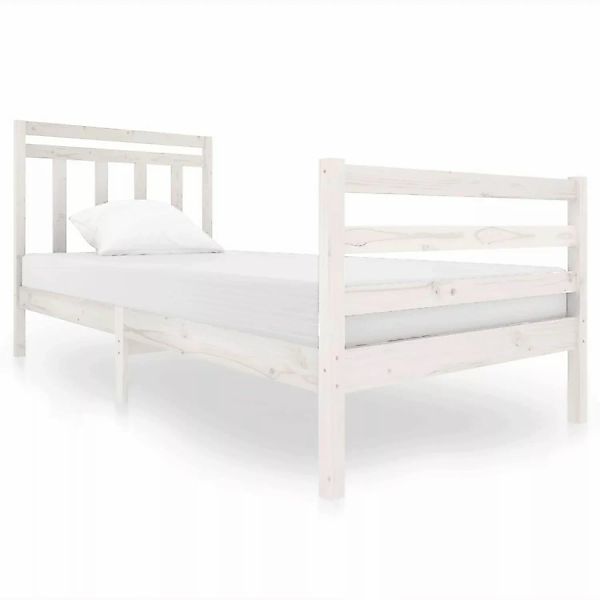 Vidaxl Massivholzbett Weiß 90x200 Cm günstig online kaufen