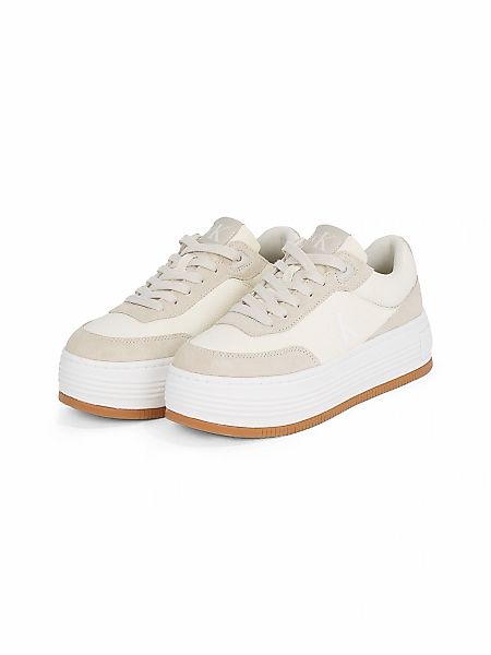 Calvin Klein Jeans Plateausneaker "BOLD FLATF LOW LACE TUMB LTH", Schnürsch günstig online kaufen