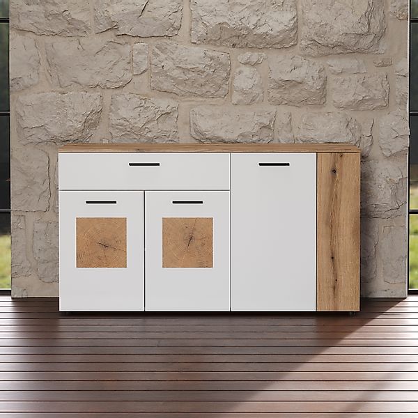 INOSIGN Sideboard "Linz" 1 tlg. Kommode mit Hirnholzapplikationen - Schrank günstig online kaufen