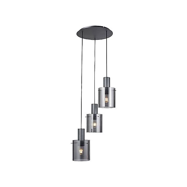 Brilliant Pendelleuchte »Riffelini«, 3 flammig, Leuchtmittel E27   ohne Leu günstig online kaufen