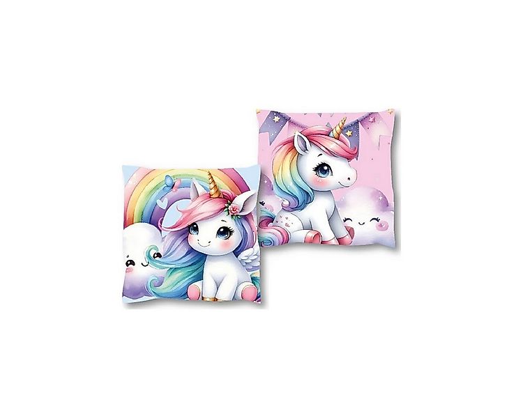 einhorn Dekokissen Einhorn Dekokissen Kinder – Kuschelkissen 38x38cm Clouds günstig online kaufen