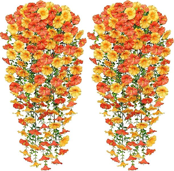 Kunstblumenstrauß 2 Stück Künstlich Hängende Blumen, günstig online kaufen