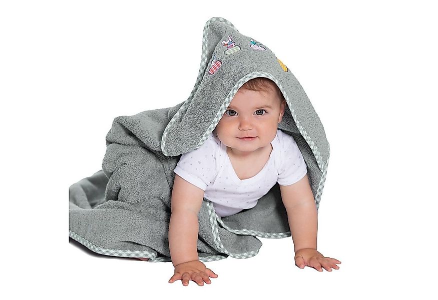 ZOLLNER Kapuzenhandtuch, Walkfrottee (1-St), 100 x 100 cm, 100% Baumwolle, günstig online kaufen