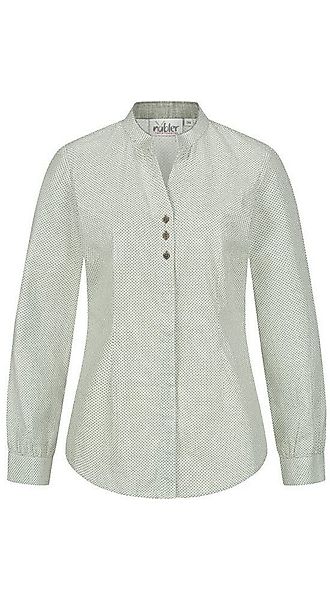 Nübler Dirndlbluse Trachtenbluse Langarm Anita in Grün von Nübler günstig online kaufen