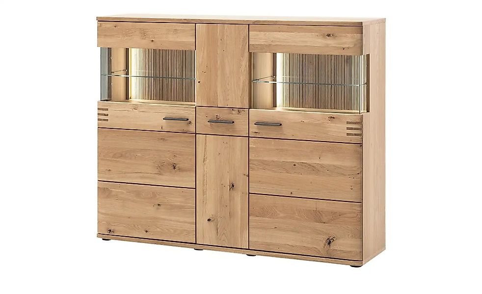 Woodford Highboard  Monta ¦ holzfarben ¦ Maße (cm): B: 150 H: 121 T: 37.0 K günstig online kaufen