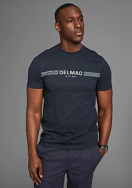 DELMAO T-Shirt, mit sportlich-maritimen Marken-Schriftzug günstig online kaufen