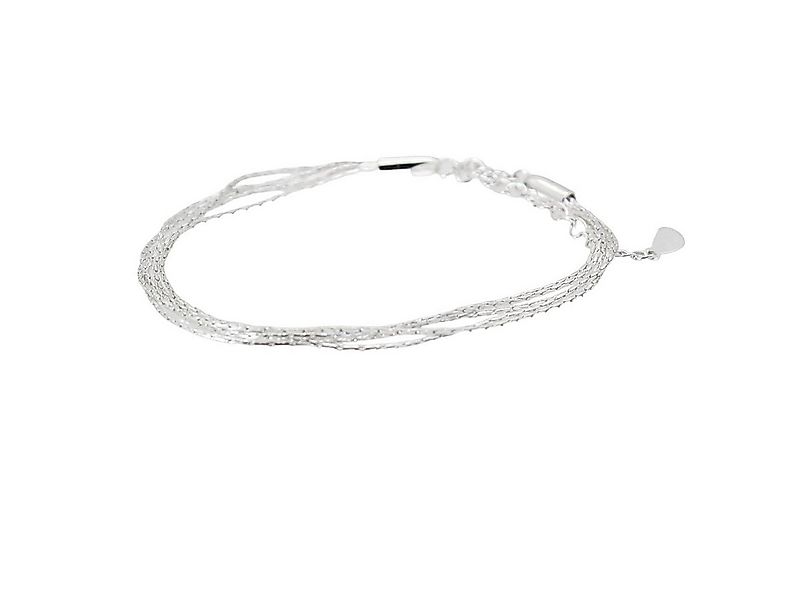 ELLAWIL Armband Damen Silberarmband Layering 4-fach mehr schichtiges Layera günstig online kaufen