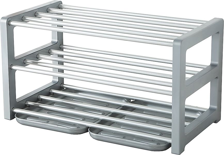 Ruco Schuhregal, mit Schmutzauffangschalen, Aluminium, bis zu 9 Paar Schuhe günstig online kaufen