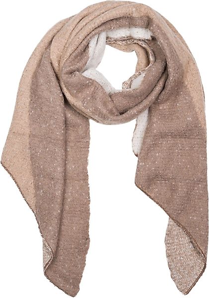 styleBREAKER XXL-Schal Asymmetrischer Web Schal 3-Farbig, günstig online kaufen