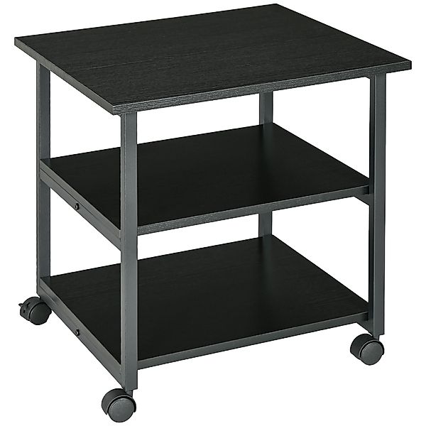 HOMCOM Druckerständer mit 3 Ebenen Ablagen, rollbar auf Rollen 50 x 50 x 52 günstig online kaufen