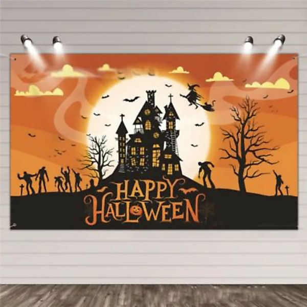 Vicabo Halloween Dekoration Banner Hintergrund Fotografie Fotohintergrund P günstig online kaufen