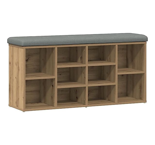 vidaXL Sitzbank Schuhbank Artisan-Eiche 102x32x50 cm Holzwerkstoff günstig online kaufen