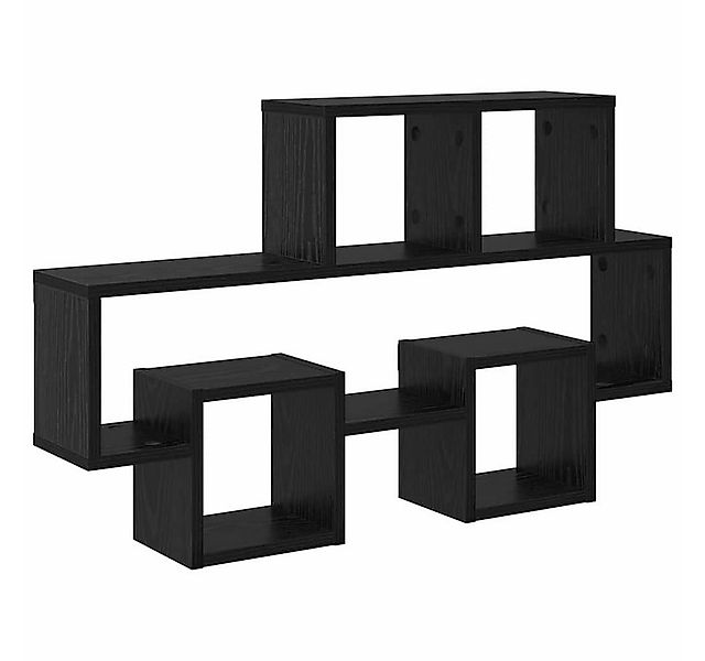 vidaXL Regal Wandregal Schwarz Eichen-Optik 82 x 15 x 51 cm Holzwerkstoff, günstig online kaufen