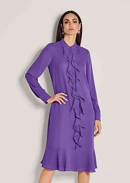 MADELEINE Midikleid Elegantes Volant-Kleid mit Rundhals Romantisches Design günstig online kaufen