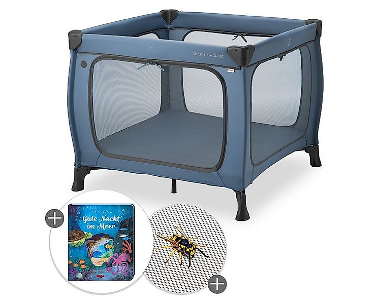 Hauck Baby-Reisebett Sleep N Play SQ Set - Dark Blue, Reisebett Laufgitter günstig online kaufen