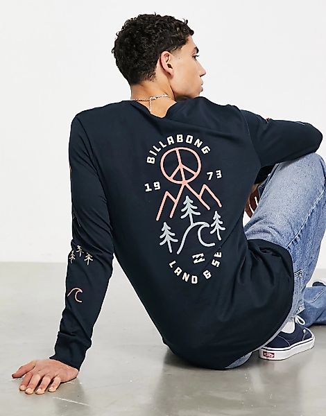 Billabong – Tranquil – Langärmliges Shirt in Marineblau günstig online kaufen