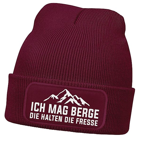 MoonWorks Strickmütze Herren Beanie mit Patch günstig online kaufen