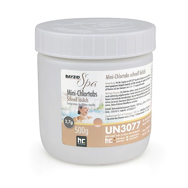 Bayzid Spa Mini Chlortabs 2,7g Schnell Löslich 4 x 500g günstig online kaufen