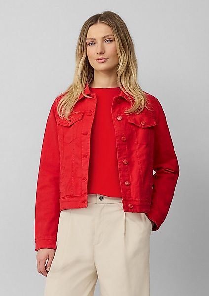 s.Oliver Funktionsjacke Indoor-Jacke Elastische Jeansjacke mit seitlichen E günstig online kaufen