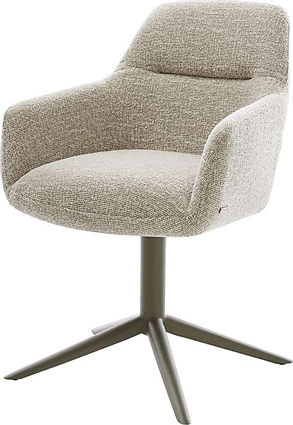 DELIFE Polsterstuhl Pejo-Flex, Fußkreuz Effektfinish Titan günstig online kaufen