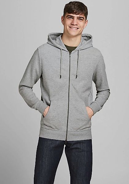 Jack & Jones Kapuzensweatjacke "JJEBASIC Hoodie mit Rippbündchen und angene günstig online kaufen