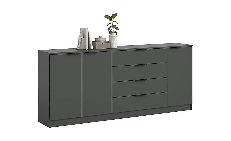 Sideboard  Kopenhagen ¦ grau ¦ Maße (cm): B: 185 H: 80 Kommoden & Sideboard günstig online kaufen