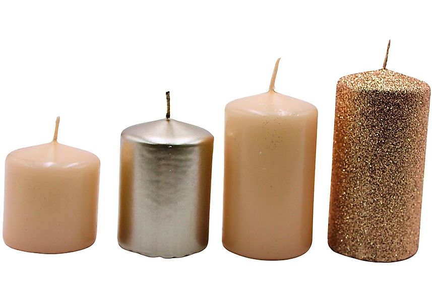 Dekohelden24 Formkerze Stumpenkerzen in verschiedenen Varianten, günstig online kaufen