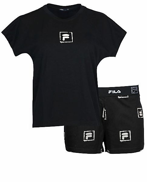Fila Shorty "WOMAN JERSEY PYJAMAS", (2 tlg.), mit auffälligem Logodruck, Ru günstig online kaufen