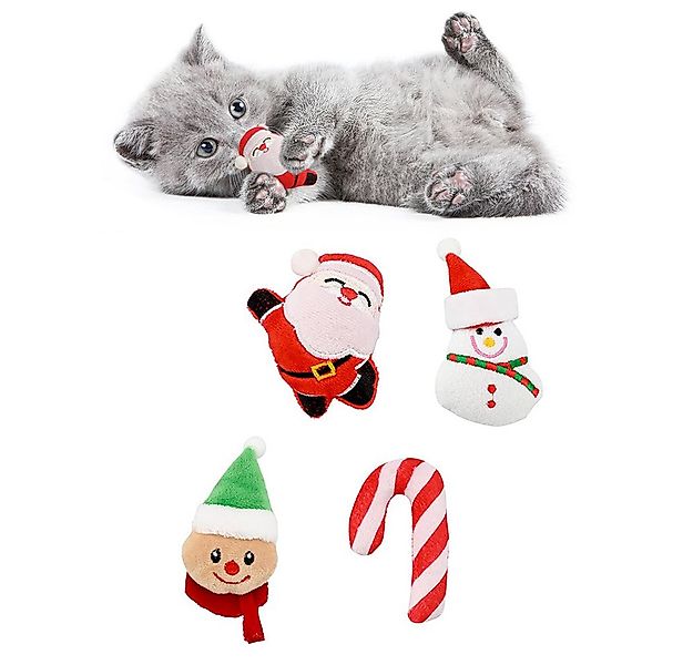 Ledander Tierkuscheltier Weihnachtliche-Katzenminze spielzeuge Interaktives günstig online kaufen