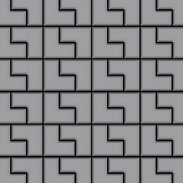 ALLOY Mosaik Fliese Massiv Metall Edelstahl Matt Grau 1,6mm Stark Kink-s-s- günstig online kaufen