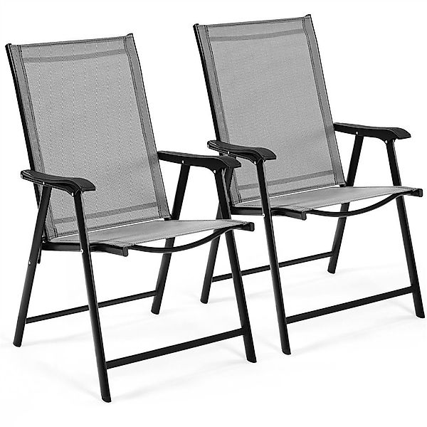 Yaheetech Klappstuhl, 2er Set Gartenstühle mit günstig online kaufen