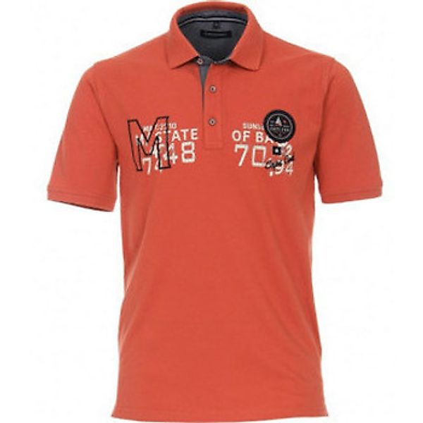 Venti  Poloshirt Rundhals T-Shirt für Herren in rot günstig online kaufen