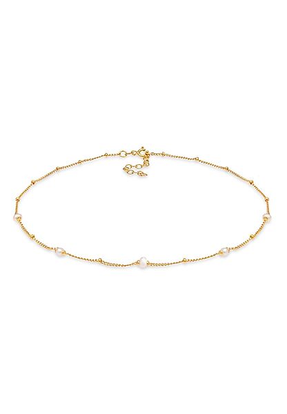 Elli Perlenkette Choker Kugelkette Süßwasserperlen 925 günstig online kaufen